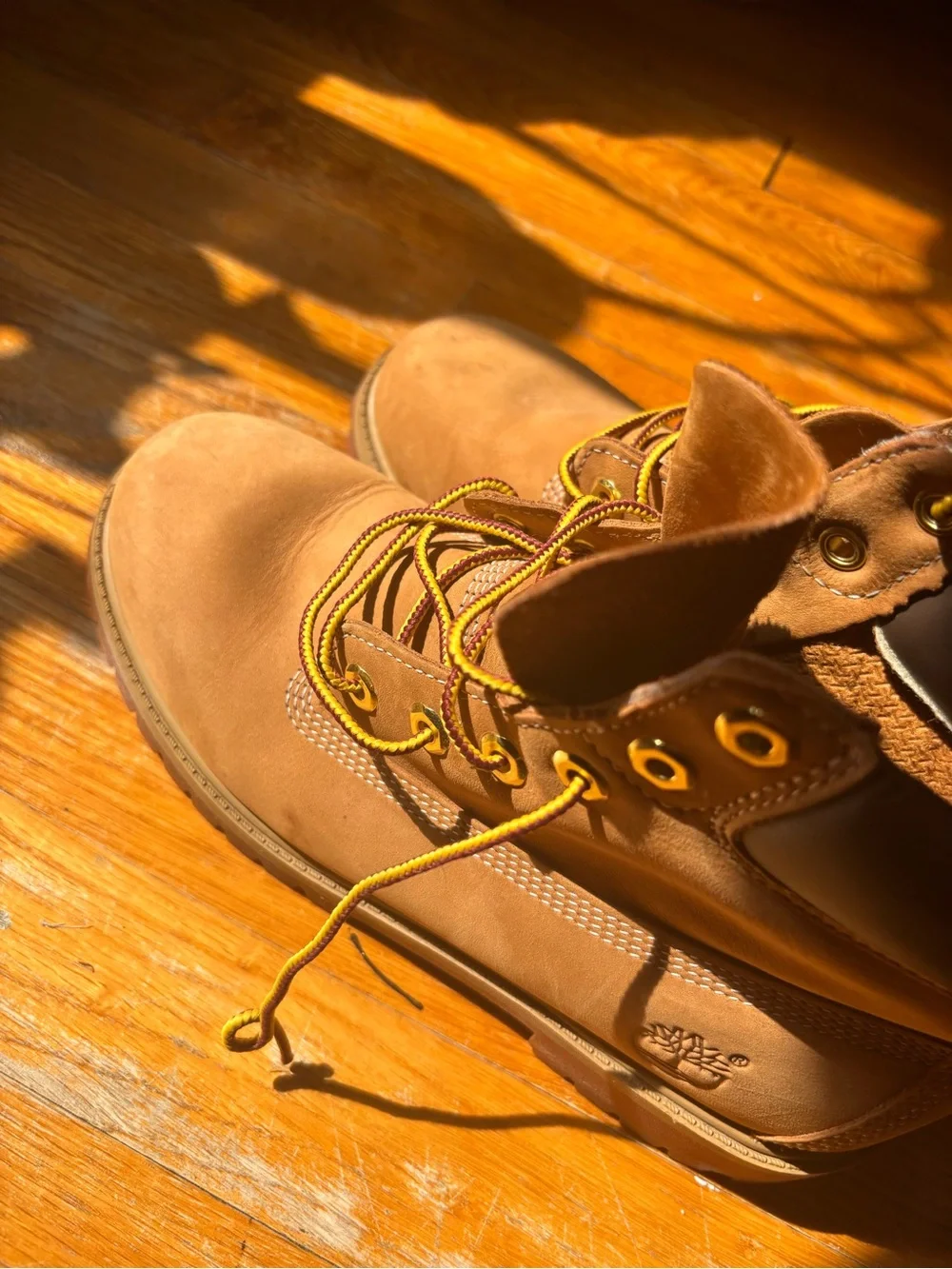 Timberland Brown Leather Lace-Up Work Boots